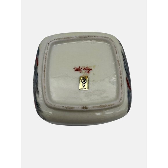 Vintage UCGC Japan Ceramic Trinket Box with Lid Horse & Rider Design - Picture 4 of 7